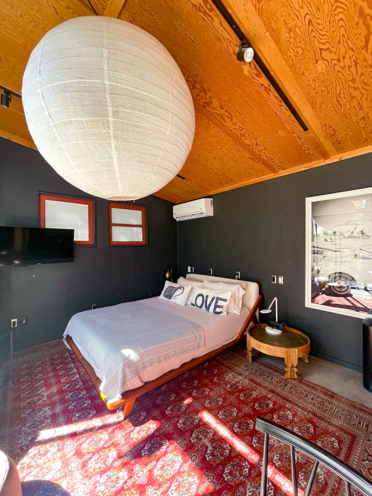 Inside of a mid-century modern AirBnB in Scottsdale, Arizona