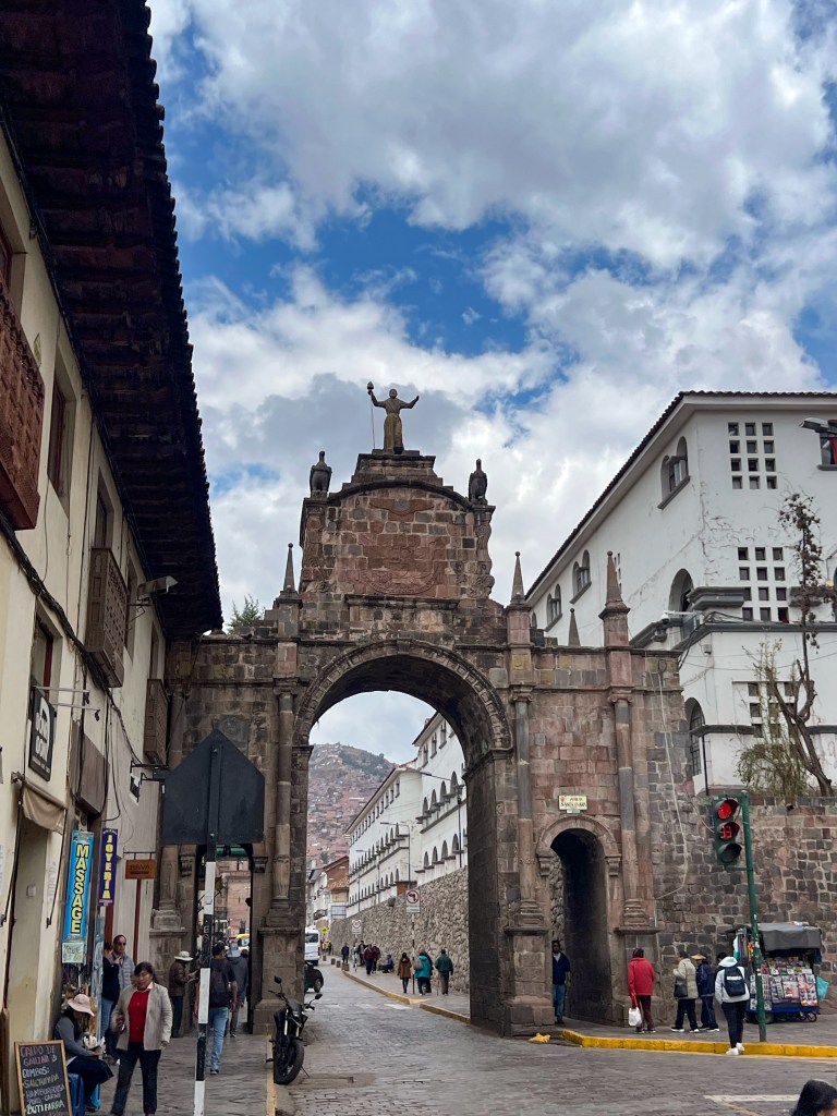 Monument in Cusco, Peru